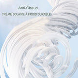 Crème solaire à froid durable, anti-chaleur pour une protection solaire optimale