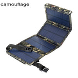 Panneau solaire pliable camouflage déplié montrant les cellules solaires