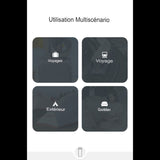 Différents scénarios d'utilisation de la doublure de sac de couchage  voyages, extérieur, quotidien