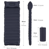 Dimensions du matelas de camping autogonflant compact et portable