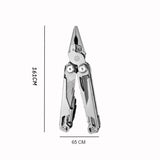 Dimensions de la pince multifonction en acier inoxydable pour camping et usage extérieur