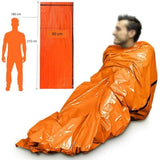 Dimensions du sac de couchage d'urgence, convient à toutes les tailles