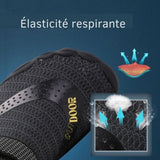 Détail de la chaussure aquatique montrant son élasticité respirante pour un confort optimal