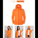 Veste de randonnée unisexe orange pour femme, détails de style et confort