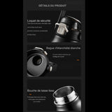 Détails du produit  loquet de sécurité, bague d'étanchéité, bouche de tasse lisse, prévention des fuites