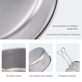 Ensemble de poêles et casseroles, multifonction, pliant, compact et efficace