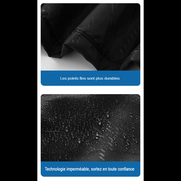 Détails du pantalon de camping imperméable unisexe, coutures fines et technologie étanche