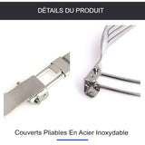 Ensemble de couverts multifonction, pliable et léger pour la randonnée et le camping
