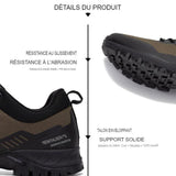 Détails du produit des chaussures de randonnée, résistance à l'abrasion et au glissement, support solide au talon