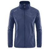 Veste de randonnée imperméable gris clair pour hommes, idéale pour les activités extérieures
