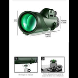 Dimensions du télescope monoculaire et instructions de montage