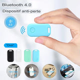 Dispositif anti-perte Bluetooth 4.0 compact en couleur bleue, idéal pour