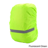 Housse imperméable vert fluorescent pour sac à dos 8 à 17 litres, haute visibilité et protection pluie