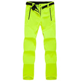 Pantalon de randonnée pour femme en tissu imperméable, couleur jaune, nouvelle collection