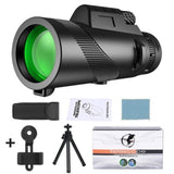 Télescope noir avec accessoires, support et trépied inclus