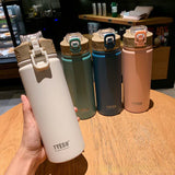 Gourde isotherme TYESO blanche, verte, bleue et rose, pour sports de plein air
