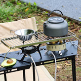 Grille de barbecue pliante en acier inoxydable, compacte et robuste d'extérieur