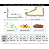 Guide de mesure de la longueur du pied pour choisir la bonne taille de chaussures