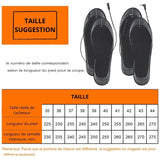Semelles de chaussures Chauffantes, confort et chaleur en hiver