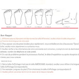 Guide de taille des chaussures aquatiques, sélectionnez la taille selon la longueur du pied