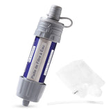 Filtre à eau gris avec poche à eau et paille de filtration