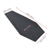 Tapis de sol noir pour tente de camping, avec dimensions indiquées