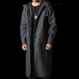 Poncho de pluie Imperméable long avec capuche pour adultes, protection maximale