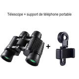 Jumelles avec support de téléphone portable pour une observation et un enregistrement améliorés