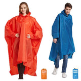 Imperméable léger pour homme et femme, rouge et bleu, avec sac de rangement