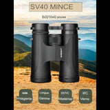 Jumelles SV40 mince 8x32 et 10x42, haute définition pour observation