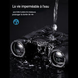 Jumelles étanches submergées dans l'eau, résistant à la pluie et à la moisissure