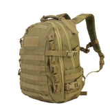 Sac à dos tactique beige imperméable 40 L avec multiples sangles de serrage