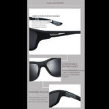 Lunettes de soleil noires avec soutien confortable du nez et charnières solides