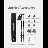 Bâtons de randonnée et trek, ultra légers, confort et stabilité