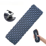 Matelas de camping gonflable avec valve et sac de rangement, pratique pour l'extérieur