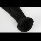 Manche du haut thermique noir pour femme, vue détaillée