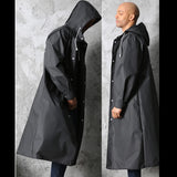Poncho de pluie Imperméable long avec capuche pour adultes, protection maximale