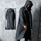 Poncho de pluie Imperméable long avec capuche pour adultes, protection maximale