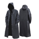 Poncho de pluie Imperméable long avec capuche pour adultes, protection maximale
