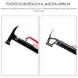 Marteau de camping en aluminium avec poignée antidérapante, léger et efficace