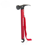 Marteau de camping WIDESEA rouge avec dragonne, idéal pour planter des clous
