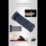 Matelas de camping ergonomique avec soutien cervical et design en nid d'abeille