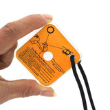 Miroir d'urgence avec signal lumineux fort