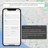 Mode Perdu sur application mobile pour localisateur AIYATO avec carte de positionnement