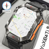 Montre intelligente affichant une carte GPS