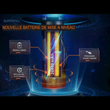 Nouvelle batterie de mise à niveau 26650 mAh pour la lampe de poche Superfire X60-L, détachable et grande capacité