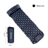 Matelas de camping marine avec oreiller intégré et sac de transport compact