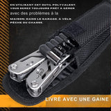 Outil polyvalent avec gaine de transport, parfait pour les réparations domestiques et extérieures