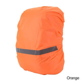 Housse imperméable orange vif pour sac à dos 8 à 17 litres, haute visibilité et protection pluie
