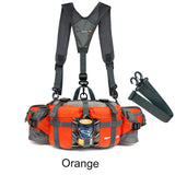 Sac de taille de randonnée orange avec harnais et sangle détachable